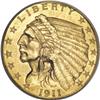 Image 1 : 1911-D $2 1/2 MS60 ANACS