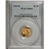 Image 1 : 1925-D $2 1/2 MS64 PCGS