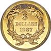 Image 2 : 1887 $3 PR64 PCGS