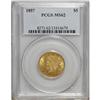 Image 3 : 1857 $5 MS62 PCGS