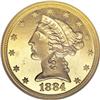 Image 1 : 1884 $5 PR65 Ultra Cameo NGC