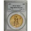 Image 3 : 1907 $20 High Relief, Flat Rim MS65 PCGS