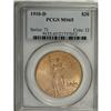 Image 1 : 1910-D $20 MS65 PCGS