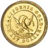 Image 2 : 1853 50C Arms of California 50 Cents, BG-435,