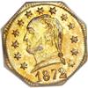 Image 1 : 1872 25C Washington Octagonal 25 Cents, BG-723,