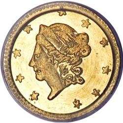 1869 50C Liberty Round 50 Cents, BG-1009, R.5,