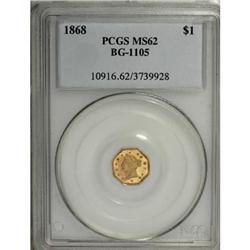 1868 $1 Liberty Octagonal 1 Dollar, BG-1105,