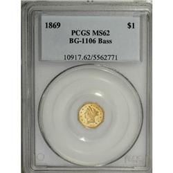 1869 $1 Liberty Octagonal 1 Dollar, BG-1106,