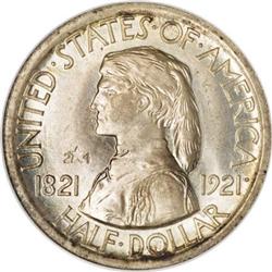 1921 50C Missouri 2x4 MS66 NGC