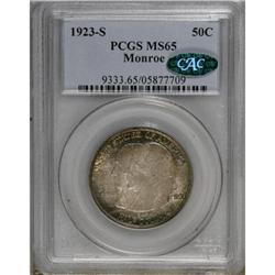 1923-S 50C Monroe MS65 PCGS