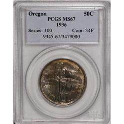 1936 50C Oregon MS67 PCGS