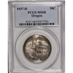 1937-D 50C Oregon MS68 PCGS