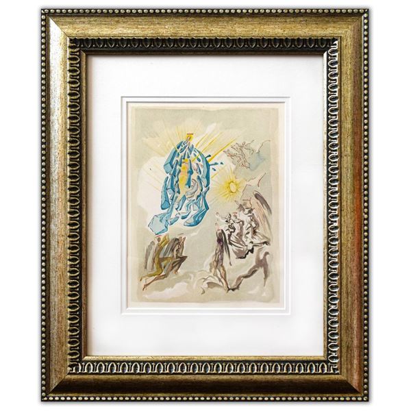 Salvador Dali- Original Color Woodcut on B.F.K. Rives Paper "Paradise 26"