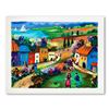 Image 1 : Shlomo Alter, "The Village" Hand Signed Limited Edition Serigraph on Paper with Letter of Authentici
