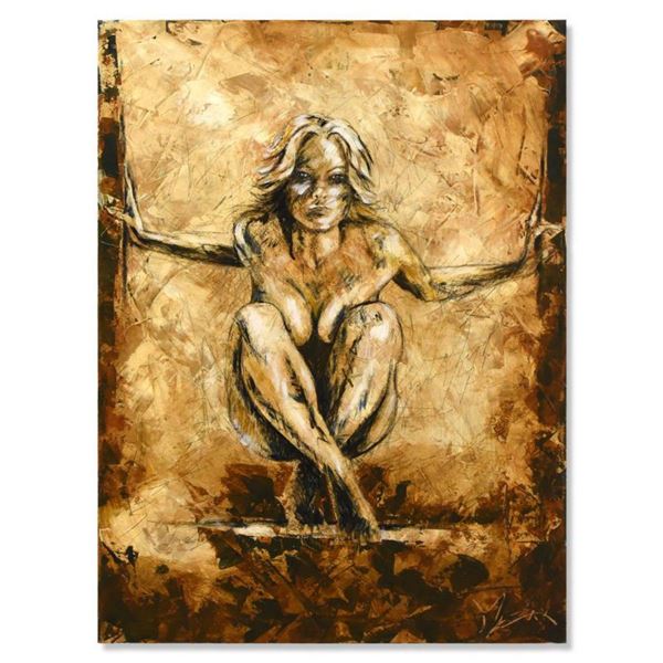 Trevor Mezak, "Boxed In" Original Acrylic Painting on Gallery Wrapped Canvas, Hand Signed with Lette