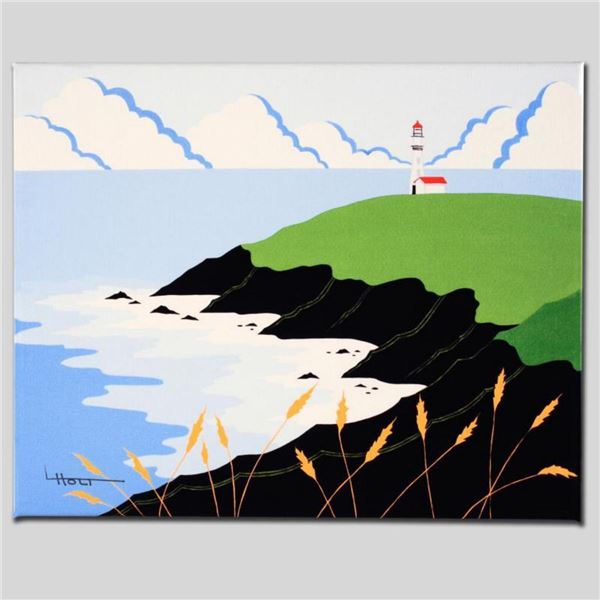 "Fisherman's Lighthouse" Limited Edition Giclee on Canvas by Larissa Holt, Numbered and Signed. This