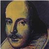 Image 2 : Steve Kaufman (1960-2010) "Shakespeare" Hand Painted Limited Edition Silkscreen on Canvas, Numbered 