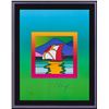 Image 2 : Peter Max- Original Lithograph "Sailboat East on Blends"