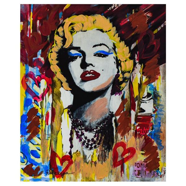 Nastya Rovenskaya- Mixed Media "Marilyn Monroe II"