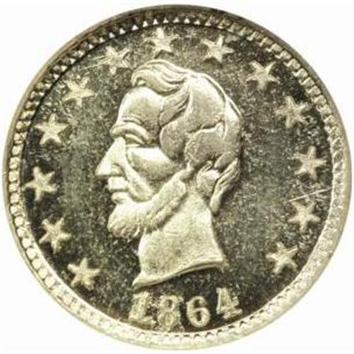 1864 Civil War Store Card. Bloomingdale, IL. Fuld65A2J. S.P. Sedgwick