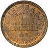 1863 Civil War Store Card. West Unity, Ohio. S. Pierce & Son. CWT-930C-2a. Rarity-5. MS-64 RB (NGC).