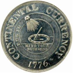 (1961) Continental Dollar Restrike. HK-854. White Metal. MS-64 PL (NGC).