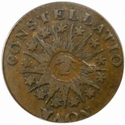 1785 Nova Constellatio Copper. Breen-1111. CONSTELLATIO, Pointed Rays. VF-35 (PCGS).