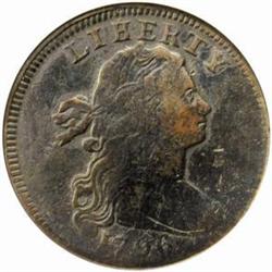1796 Draped Bust. Large Cent. S-104. Rarity-3+. LIHERTY. VG-8 Details--Corroded, Scratched (ANACS).