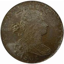 1804 Large Cent. Private Restrike. MS-66 BN (PCGS).