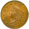 1820 Large Cent. N-13. Rarity-1. Large Date. MS-64 BN (PCGS).