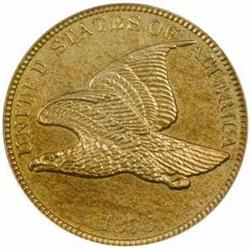 1856 Flying Eagle Cent. Snow-2. Proof-63 (PCGS).