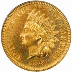 1873 Indian Cent. Closed 3. Proof-65 RD (PCGS).