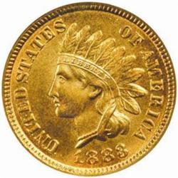 1883 Indian Cent. MS-67 RD (NGC).