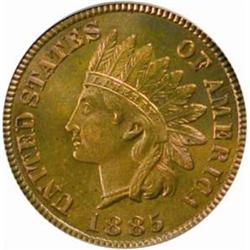 1885 Indian Cent. Proof-65 RB (PCGS).