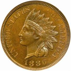 1886 Indian Cent. Type II. Proof-66 BN (NGC).