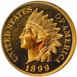 1899 Indian Cent. Proof-65 RD (PCGS).