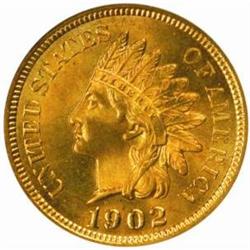 1902 Indian Cent. MS-65 RD (NGC).