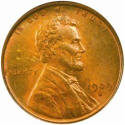 1909-S V.D.B. Lincoln Cent. MS-65 RB (NGC).