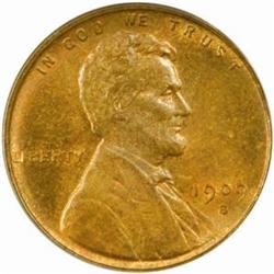 1909-S V.D.B. Lincoln Cent. MS-64 RB (PCGS).
