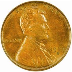 1909-S V.D.B. Lincoln Cent. MS-63 BN (PCGS).