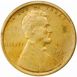 1909-S V.D.B. Lincoln Cent. AU-50 Corroded, Cleaned (Uncertified).