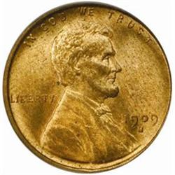 1909-S Lincoln Cent. MS-65 RB (PCGS).