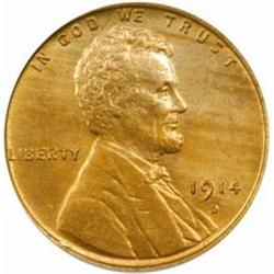 1914-D Lincoln Cent. MS-65 RB (PCGS).