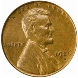 1926-S Lincoln Cent. MS-64 RB (PCGS).