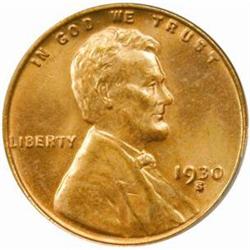 1930-S Lincoln Cent. MS-66 RD (PCGS).