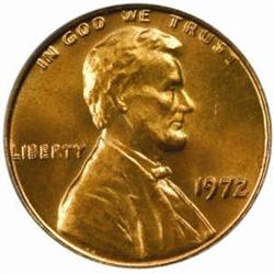1972 Lincoln Cent. FS-033.3. Doubled Die Obverse. MS-66 RD (PCGS).