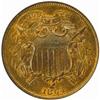 Image 1 : 1864 Two-Cent Piece. Small Motto. MS-65 BN (NGC).