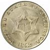 Image 1 : 1852 Silver Three-Cent Piece. MS-64 (PCGS).