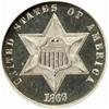 Image 1 : 1869 Silver Three-Cent Piece. Proof-65 Cameo (NGC).