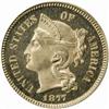 Image 1 : 1877 Nickel Three-Cent Piece. Proof-64 Cameo (PCGS).